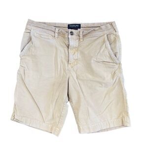 American Eagle Men's Slim Extreme Flex Khaki Tan Shorts  Size 31